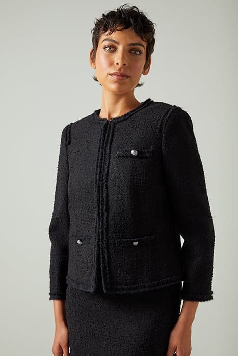 JK LARA - TWEED EDGE JK BLACK by LK Bennett