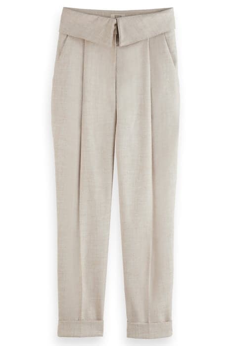 LILY - WAIST FLAP HIGH RISE TAILORED PANT SOFT ICE MELANGE by Scotch & Soda