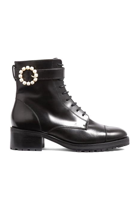 MARTINA PEARL TRIM ANKLE BLACK by LK Bennett