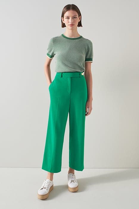 TR BIBI - WIDE TROUSER GREEN by LK Bennett