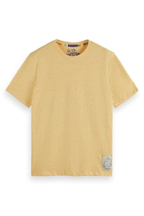 REGULAR FIT MELANGE T-SHIRT NAUTICAL YELLOW MELANGE by Scotch & Soda