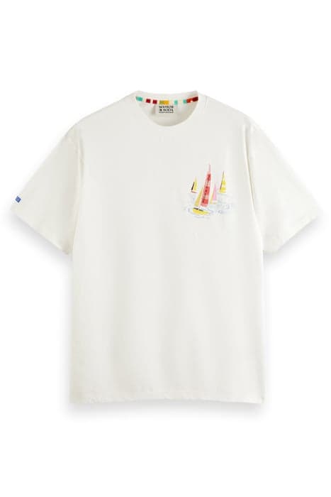 FRONT BACK ARTWORK T-SHIRT WHITE by Scotch & Soda