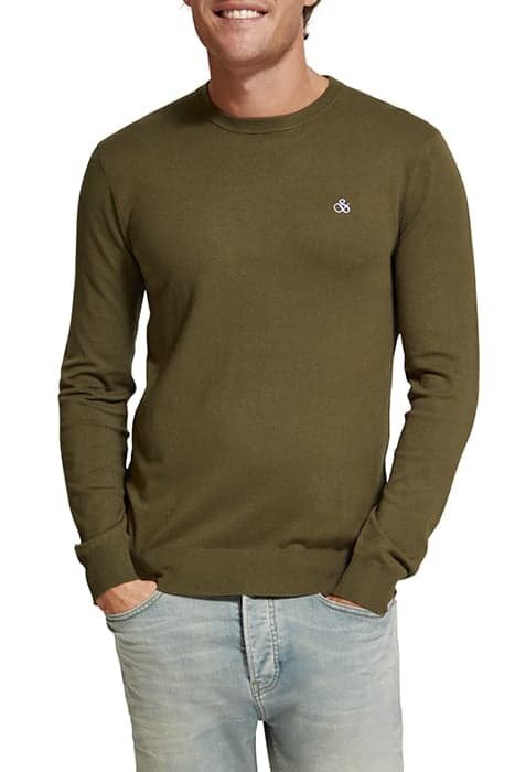 ESSENTIAL PULLOVER CREWNECK ALGAE by Scotch & Soda