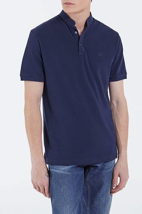 SHORT-SLEEVED POLO SHIRT NAVY by The Kooples