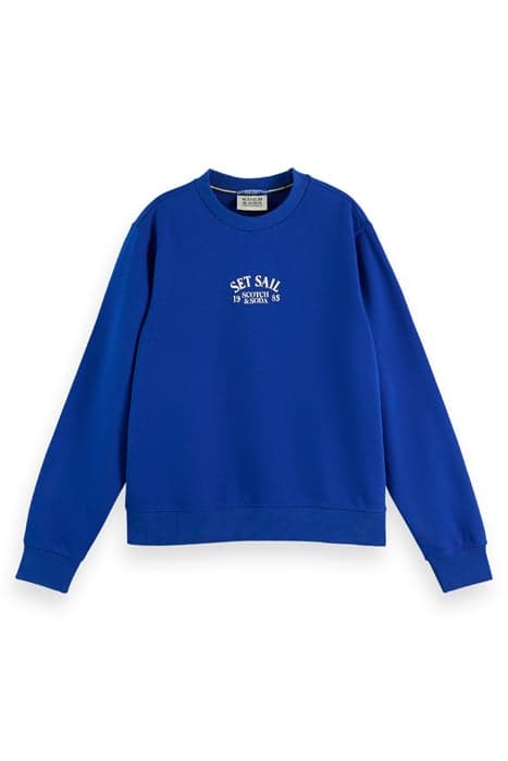 REGULAR FIT ARTWORK SWEATSHIRT ELECTRIC BLUE by Scotch & Soda