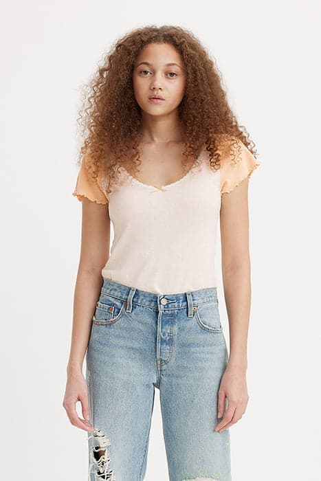 DRY GOODS VNECK TEE RAGLAN COLORBLOCKING by Levi's