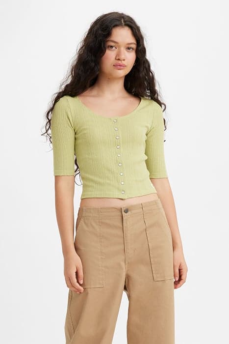 DRY GOODS POINTELLE TOP WEEPING WILLOW by Levi's