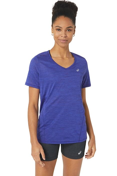 RACE V-NECK SS TOP EGGPLANT/NIGHT SHADE by ASICS