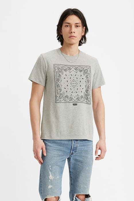 GRAPHIC CREWNECK TEE BANDANA BW MHG GRAP by Levi's