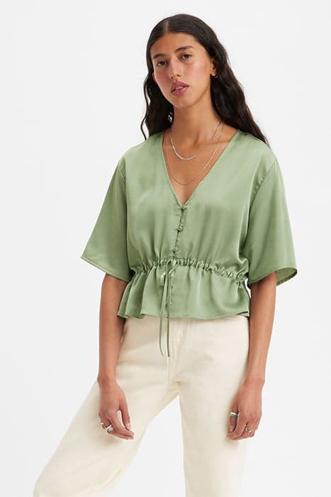 LINDY SS BLOUSE GREEN BAY by Levi's