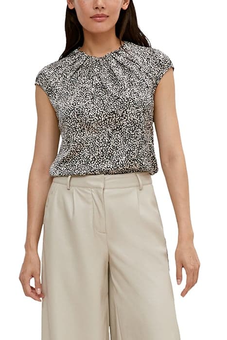 COMMA BLOUSES GREY/BLACK by Comma