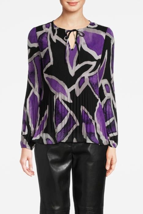 COMMA BLOUSES GREY/BLACK by Comma