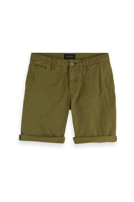 BASIC GARMENT DYED SHORT ARMY by Scotch & Soda