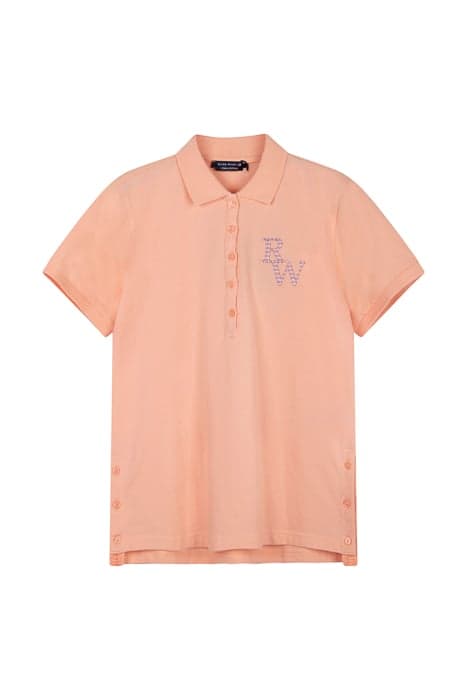 BASIC TIGHT FIT POLO ORANGE by River Woods