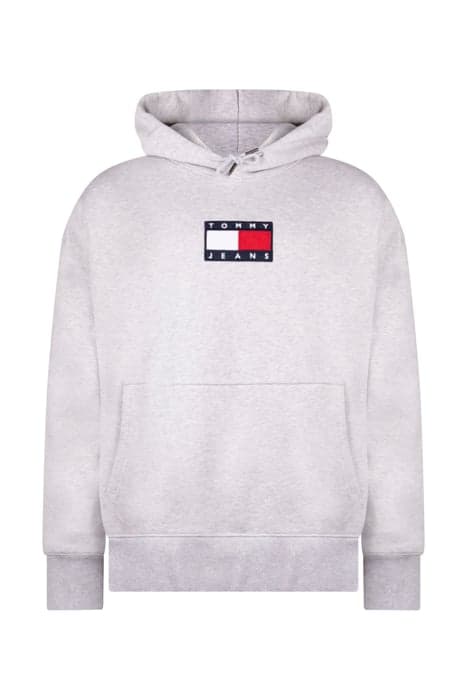 TJM SMALL FLAG HOODI GREY  by Tommy Hilfiger