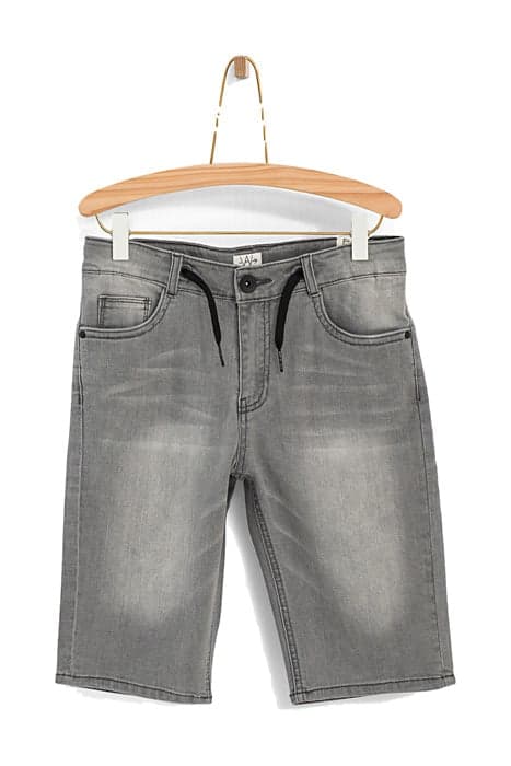 GREY BLEACHED DENIM BERMUDAS by IKKS