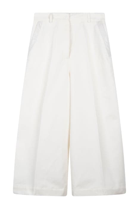 NECCI 1 PANTALONE DRILL LAVATO WHITE by PINKO