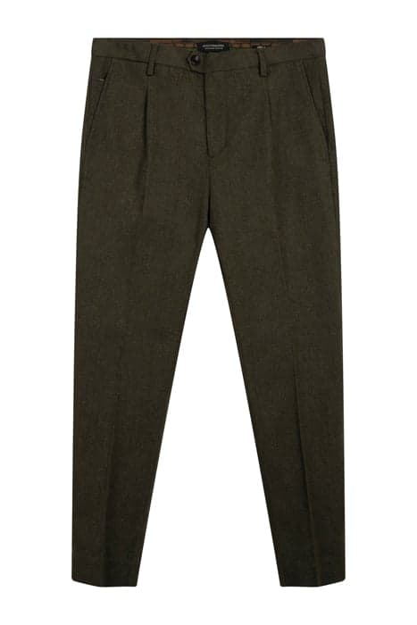 BLAKE- CLASSIC CHINO IN BRUSHED YARN-DYED MILITARY MELANGE by Scotch & Soda