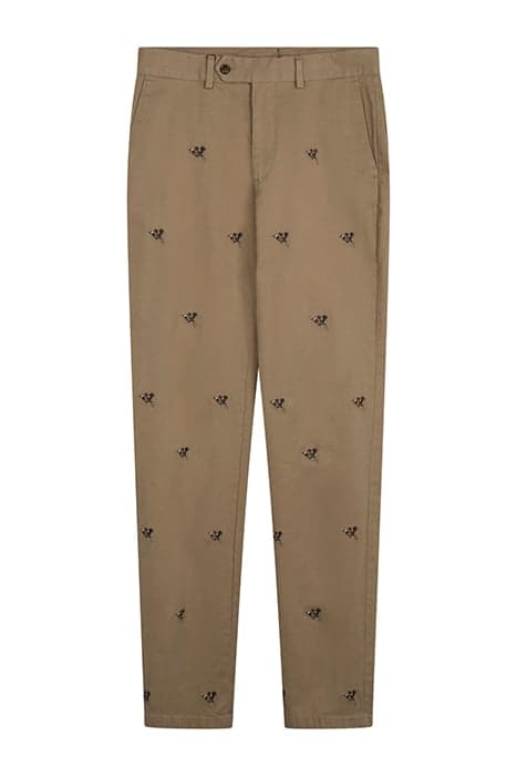 EMBROIDERED CHINO CAMEL by Hackett London