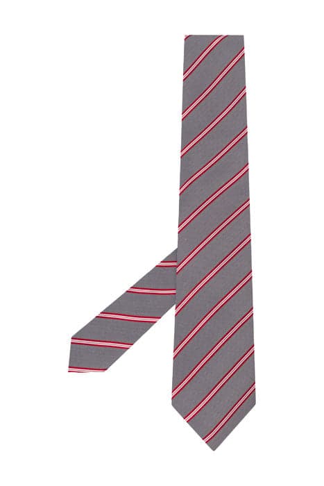 SATIN STRIPE TIE NAVY by Hackett London