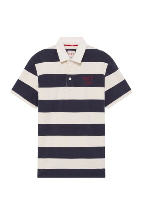 HKT BLOCK STR SS RBY NAVY/ECRU by Hackett London