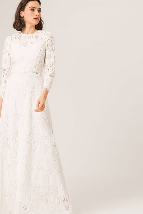 LONG LACE BRIDAL DRESS SNOW WHITE by Ivy Oak