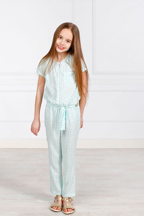 JUMPSUIT SHSL FRONT PLACKET GREEN by River Woods