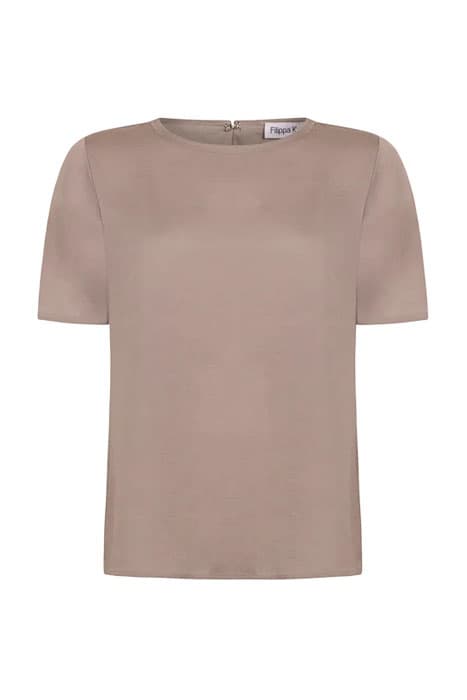 SLINKY WOVEN TEE STONE by Filippa K