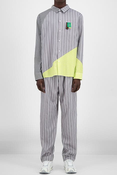 GREY STRIPED HADEE SHIRT by Daily Paper