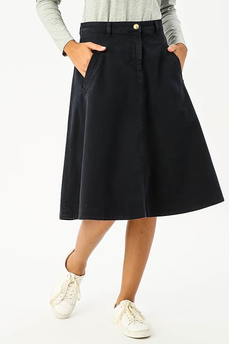 WIDE SKIRT BIG POCKET BLUE by River Woods