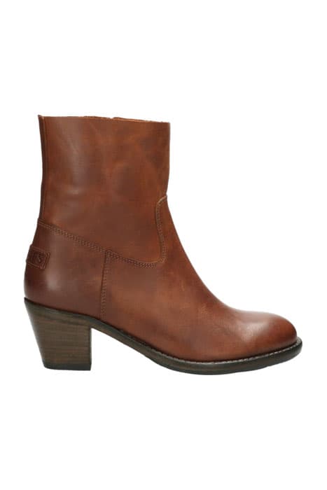 SHS0868 ANKLE BOOT 5 CM ZIPPER NAPPA LEATHER COGNAC by Shabbies Amsterdam