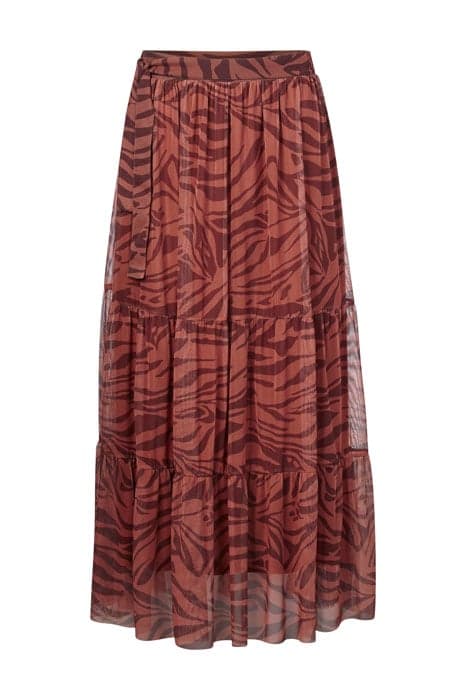 SKIRT PRINTED MESH GINGER SPICE by Rich & Royal