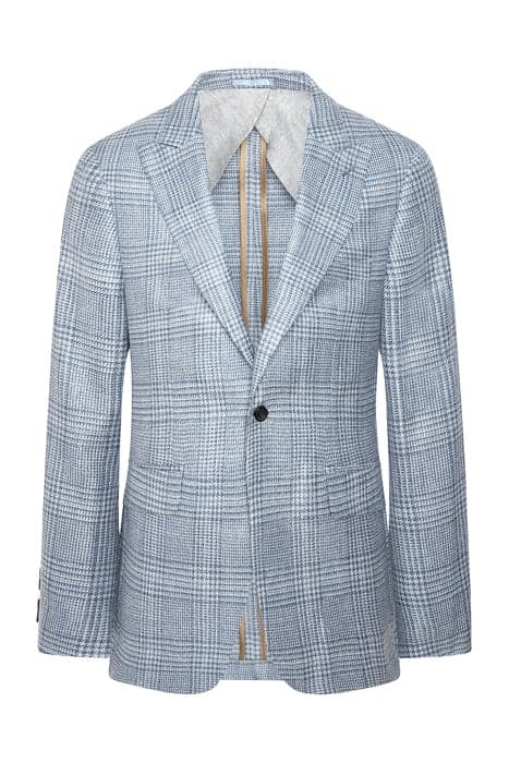 SR SUMMER TWEED GCHK LIGHT BLUE LIGHT BLUE by Hackett London