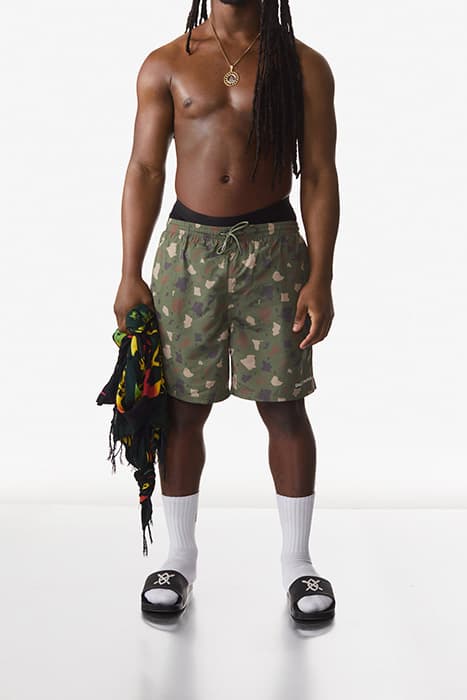 GREEN CAMO RECOMO SWIM SHORTS by Daily Paper