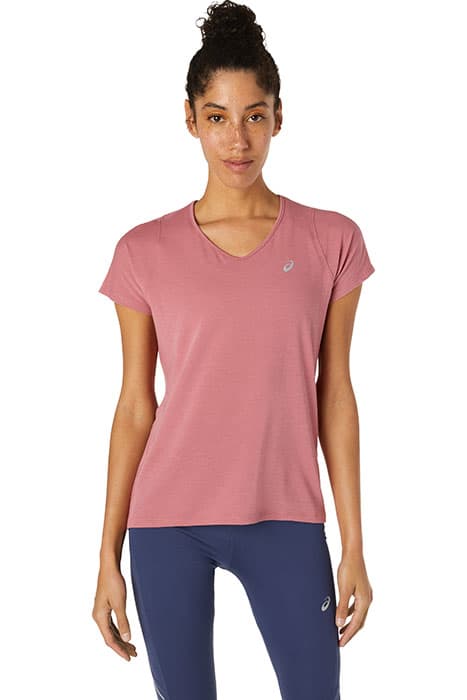 V-NECK SS TOP SMOKEY ROSE by ASICS