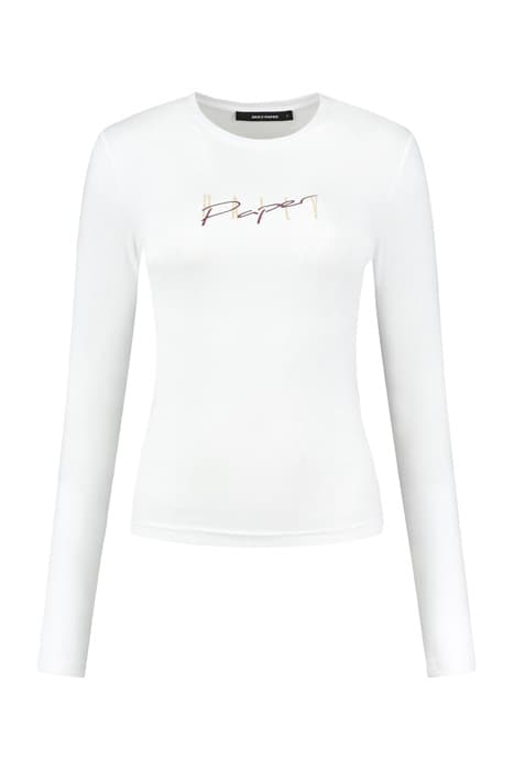 WHITE FALINIA LONGSLEEVE by Daily Paper