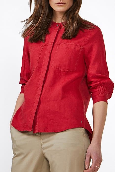 BLOUSE WOVEN LONG SLEEVES RUBY BLUSH by Sandwich