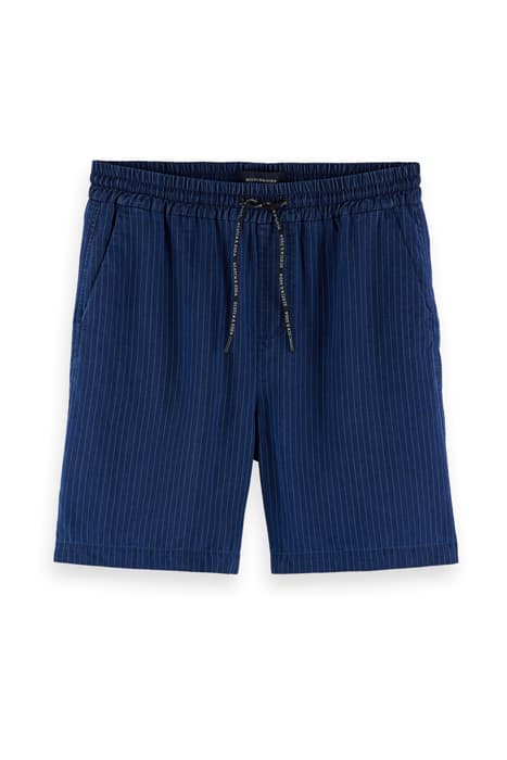 AMS BLAUW INDIGO STRIPED BEACH SHORT IN RESPONSIBLE LYOCELL  by Scotch & Soda