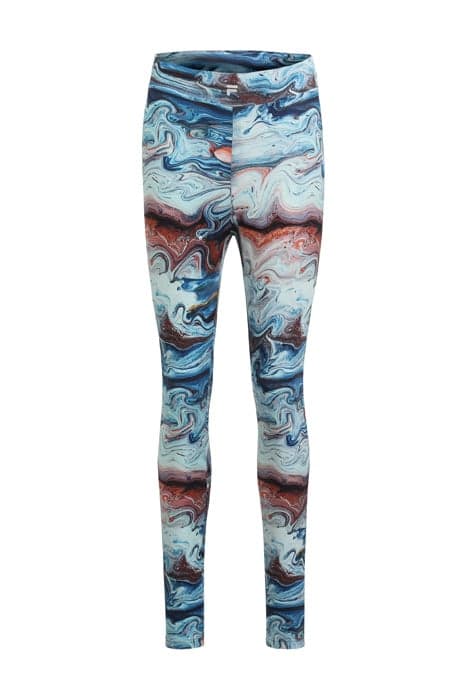 CAZIN AOP HIGH WAIST LEGGINGS BLUE ACRYLIC POURING AOP by FILA