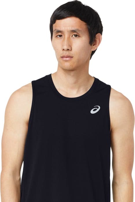 FAST SINGLET PERFORMANCE BLACK/ELECTRIC RED by ASICS