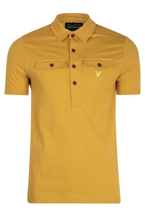 TWO POCKET POLO SHIRT AMBER by Lyle & Scott