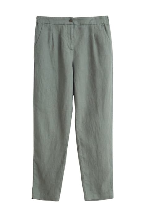 MADDIE LINEN TROUSER KHAKI GRN by White Stuff