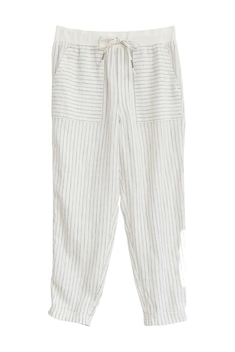 EFFIE LINEN TROUSER IVORY MLT by White Stuff