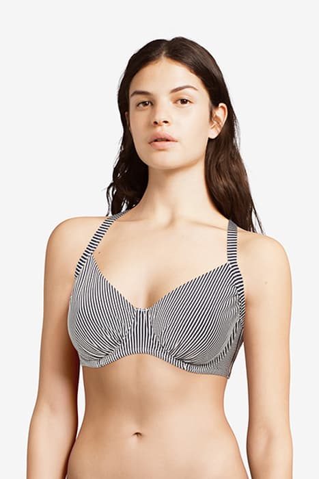 SW BRA UNDERWIRE COV BODEE SEERSUCKE BLUE STRIPES by Livera