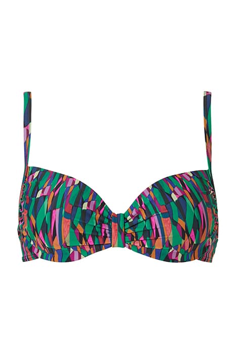 SW BRA TSHIRT BABETTE GEOMETRIC GREEN LEAF by Livera