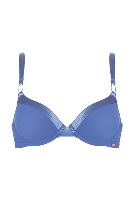 LI BRA T-SHIRT LINDSEY SHINY PU STORM BLUE by Livera