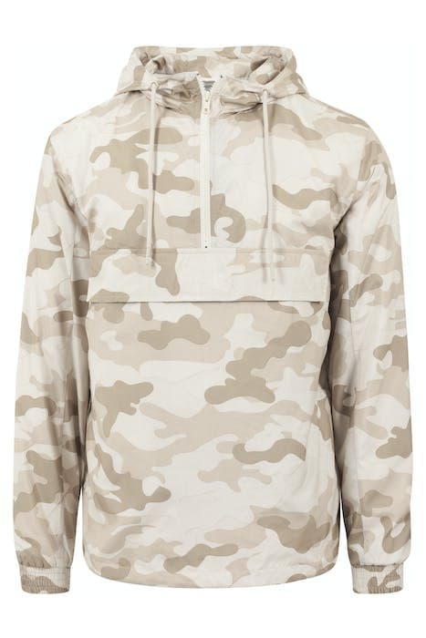 CAMO PULL OVER WINDBREAKER SANDCAMO by Urban Classics