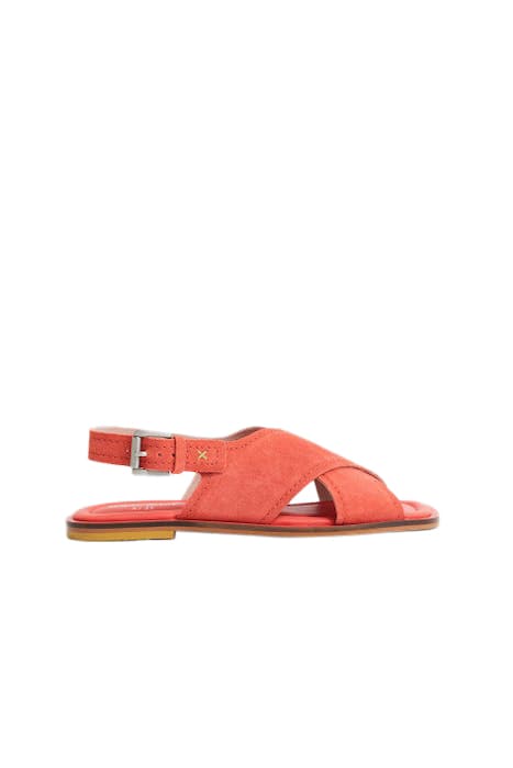 CROSSOVER LEATHER SB SANDAL MID CORAL by White Stuff