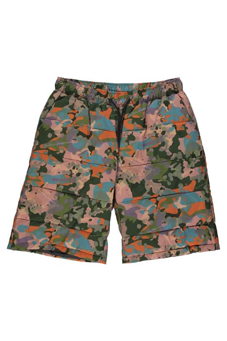 MEN'S PRINTED CAMOU LOGO DOWN SHORTS CAMOU PRINT by Marcell von Berlin