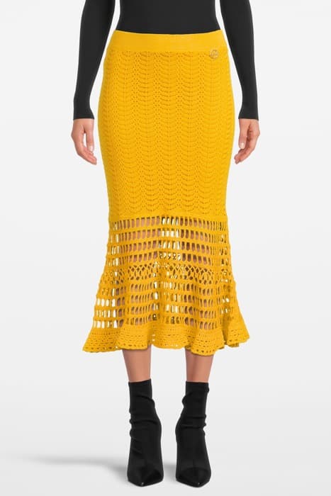 ATTESTARE GONNA COTONE CROCHET YELLOW - BAMBI by PINKO